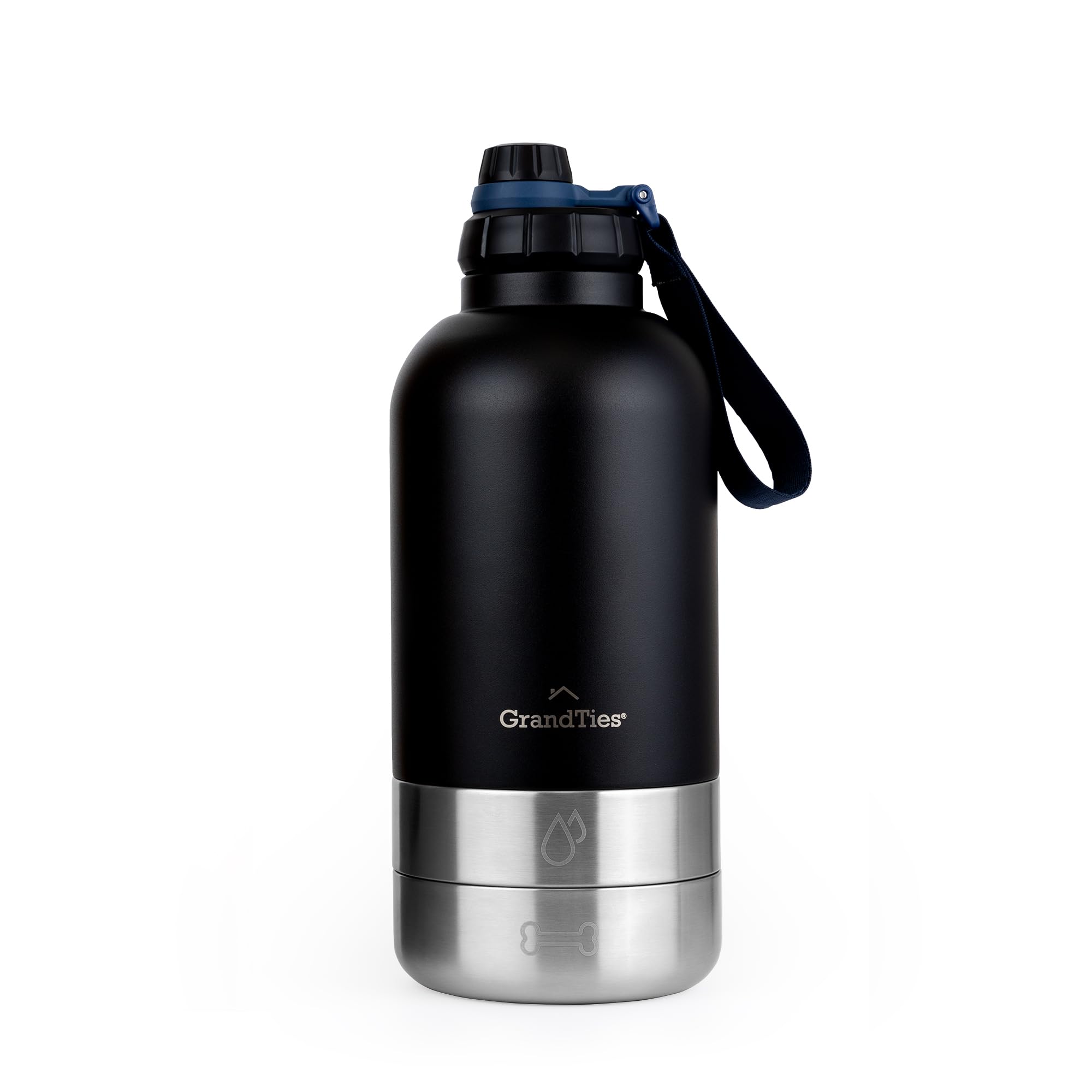 Grandize Vacuum Insulated Wide Mouth Bottle 1890mL 2 Pet Bowls Water Bottle Dog Walking Park Dog Run Glamping Camping Pet Life & (Midnight Black)
Grandize Vacuum Insulated Wide Mouth Bottle 1890mL 2 Pet Bowls Water Bottle Dog Walking Park Dog Run Glamping Camping Pet Life & (Midnight Black)