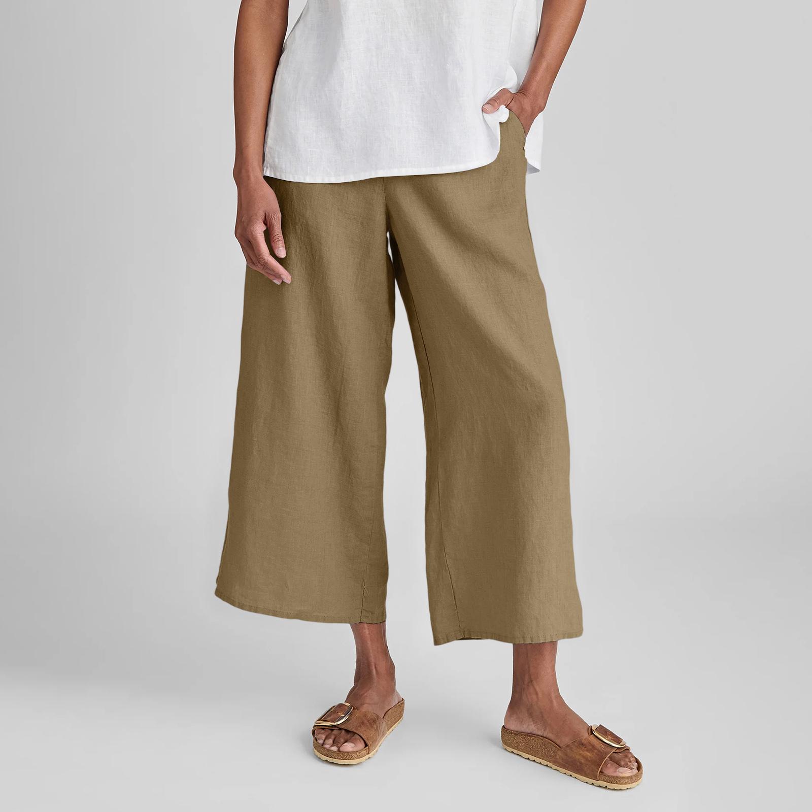 Women s Fashionable Color Pocket Elastic Waist Versatile Cotton And Linen Loose Casual Pants L хакі
Women s Fashionable Color Pocket Elastic Waist Versatile Cotton And Linen Loose Casual Pants L хакі