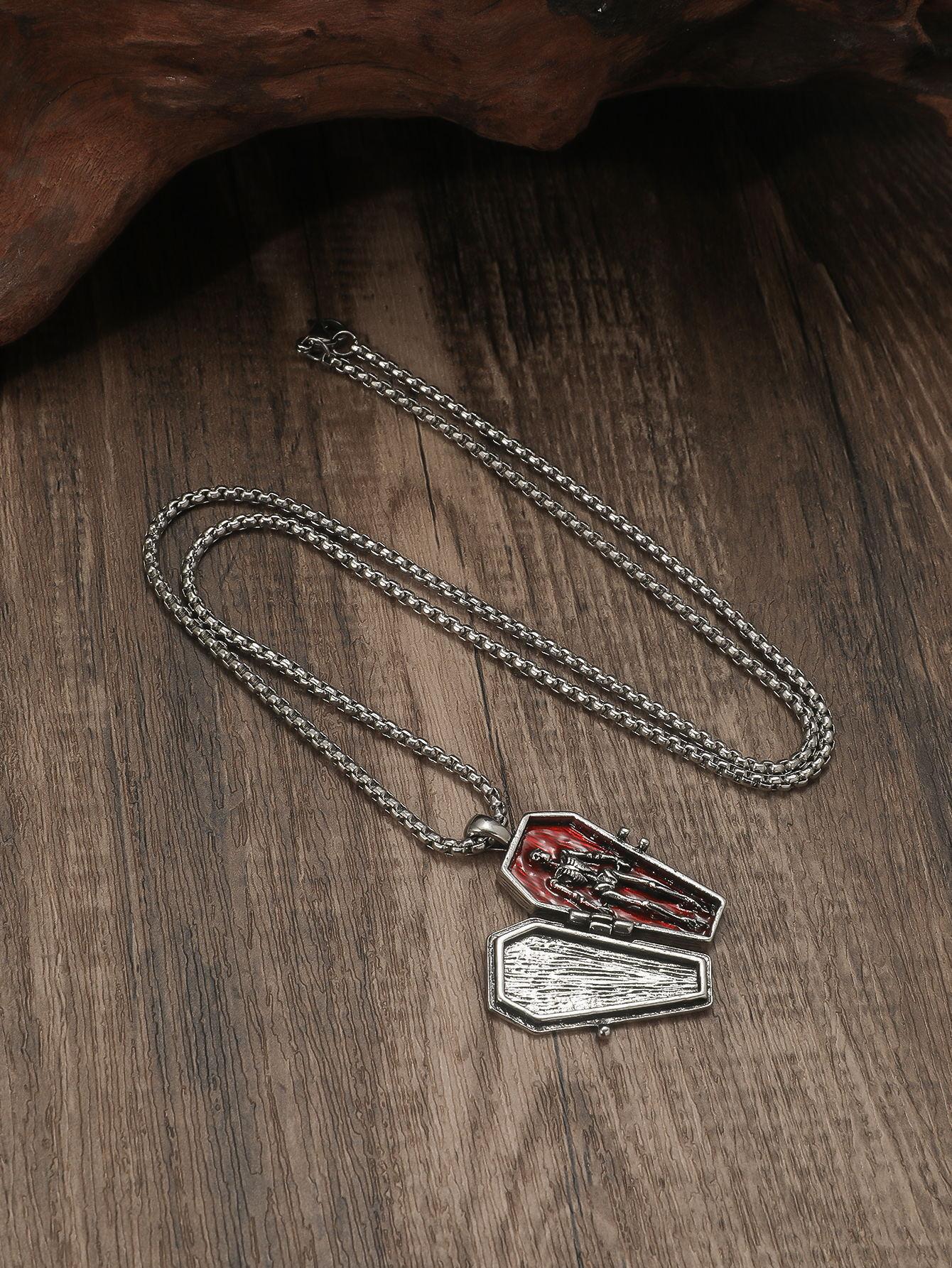 Vintage Red Crystal Spider Necklace Gothic Halloween Coffin Skeleton Pendant Necklace for Women Men s Hip Hop Party Jewelry Gift серебряный
Vintage Red Crystal Spider Necklace Gothic Halloween Coffin Skeleton Pendant Necklace for Women Men s Hip Hop Party Jewelry Gift серебряный