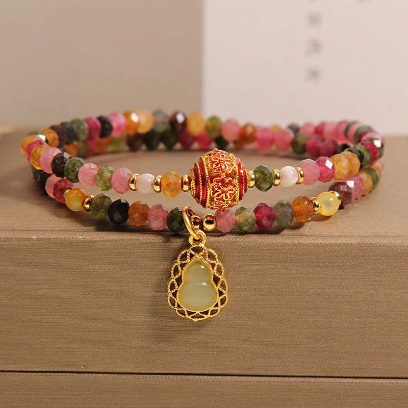 Natural agate crystal bracelet women s light luxury double loop bracelet gourd pendant bracelet women s jewelry
Natural agate crystal bracelet women s light luxury double loop bracelet gourd pendant bracelet women s jewelry