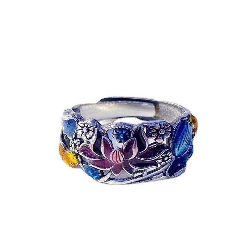 Vintage Ethnic Style Enamel Color Oil Women s Ring Lotus Hollow Fashion Colorful Rings Lady Girls Jewellery Accessories resizable
Vintage Ethnic Style Enamel Color Oil Women s Ring Lotus Hollow Fashion Colorful Rings Lady Girls Jewellery Accessories resizable