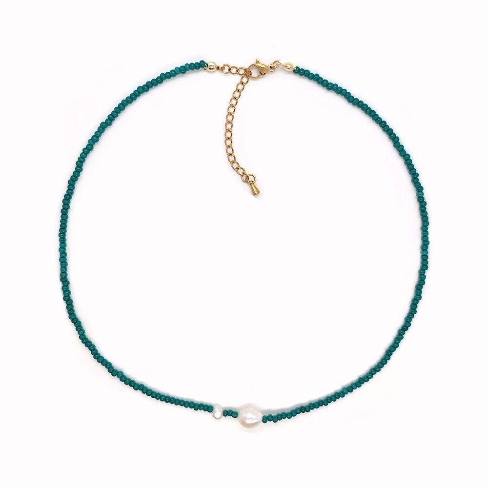 Vlen Boho Beaded Choker Necklace with Baroque Pearls for Women Colorful Seed Bead Strand Jewelry for Summer Beach Party Necklace
Vlen Boho Beaded Choker Necklace with Baroque Pearls for Women Colorful Seed Bead Strand Jewelry for Summer Beach Party Necklace