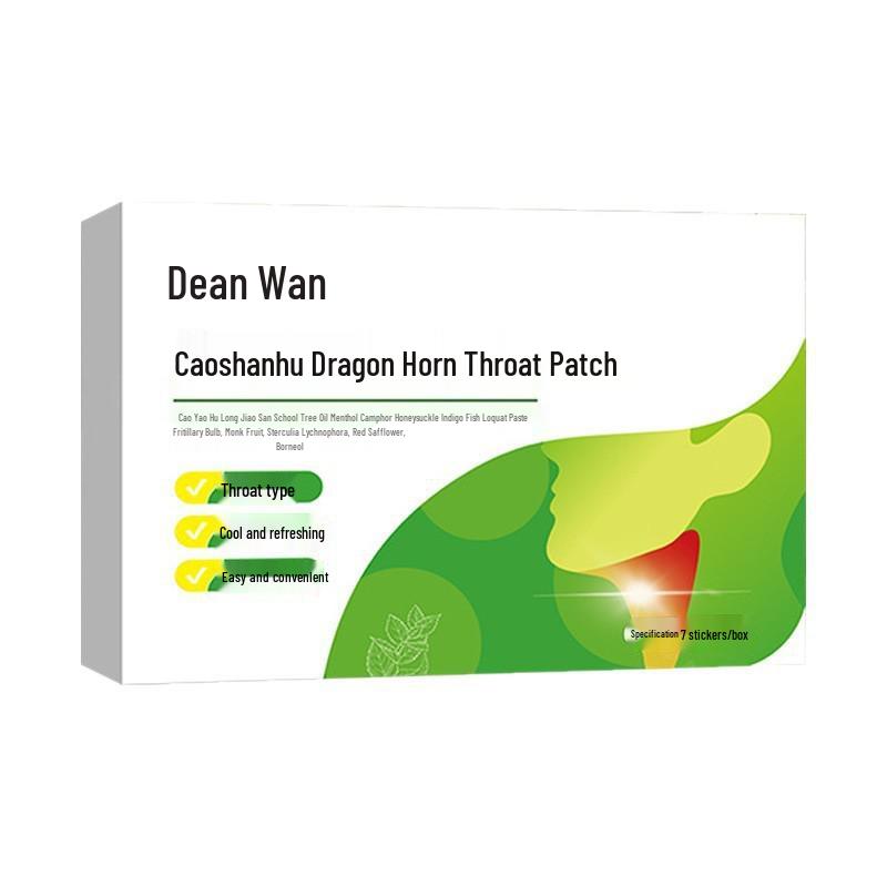 Cao Shanhu Dragon Horn Cooling Throat Patch with Herbal Extract and Mugwort - Relieves Dry, Itchy Throats
Cao Shanhu Dragon Horn Cooling Throat Patch with Herbal Extract and Mugwort - Relieves Dry, Itchy Throats