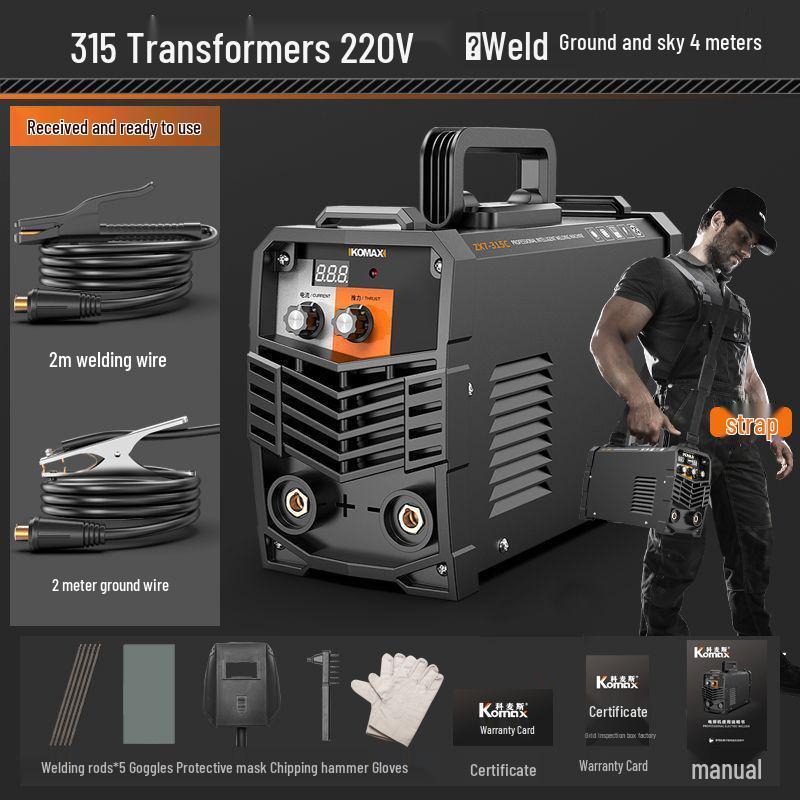 220V/380V Dual-Use Portable Industrial-Grade Smart Welder
220V/380V Dual-Use Portable Industrial-Grade Smart Welder