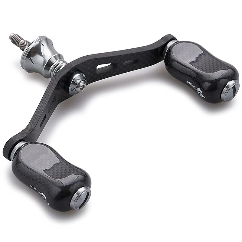 HEIGHTEN 90mm reel handle 21mm carbon knob mounted shimano daiwa common use 1.5K Made of carbon for spinning reel Gourd Series (Gunmetal) (752)
HEIGHTEN 90mm reel handle 21mm carbon knob mounted shimano daiwa common use 1.5K Made of carbon for spinning reel Gourd Series (Gunmetal) (752)