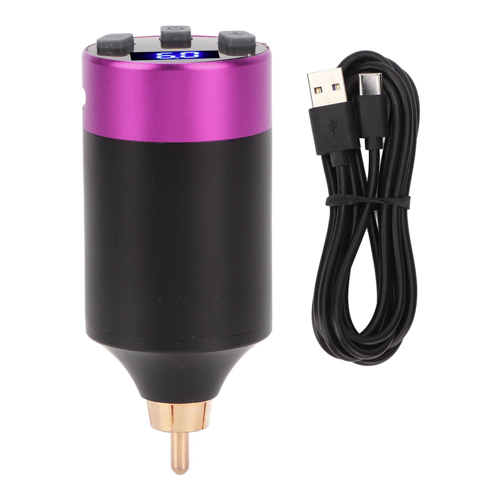 Wireless Power Supply with USB Charging Cable LED Display Lightweight Tattoo Machine Battery for фіолетовий
Wireless Power Supply with USB Charging Cable LED Display Lightweight Tattoo Machine Battery for фіолетовий