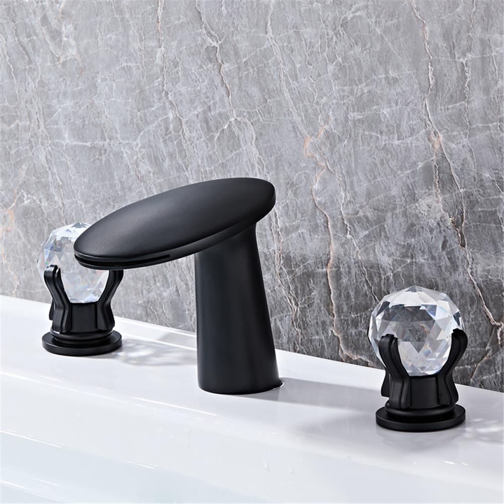 Brass Crystal Brushed Gold Bathroom Faucet widespread basin faucet Rose Gold faucet luxury Basin Mixer Hot Cold sink Faucet чорний
Brass Crystal Brushed Gold Bathroom Faucet widespread basin faucet Rose Gold faucet luxury Basin Mixer Hot Cold sink Faucet чорний