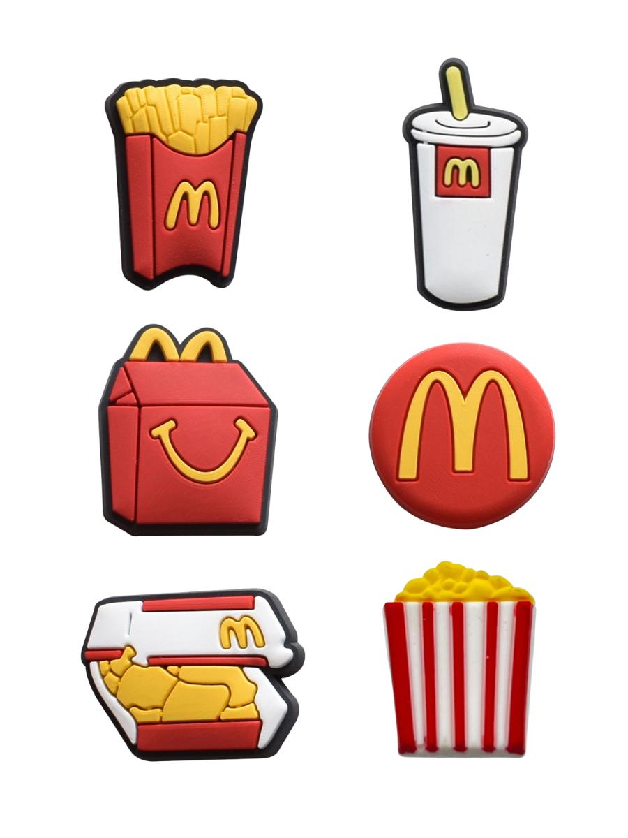 Джибитсы макдональдс Mcdonalds еда фаст-фуд food 6 шт аксессуары крокс украшение різнокольоровий
Джибитсы макдональдс Mcdonalds еда фаст-фуд food 6 шт аксессуары крокс украшение різнокольоровий