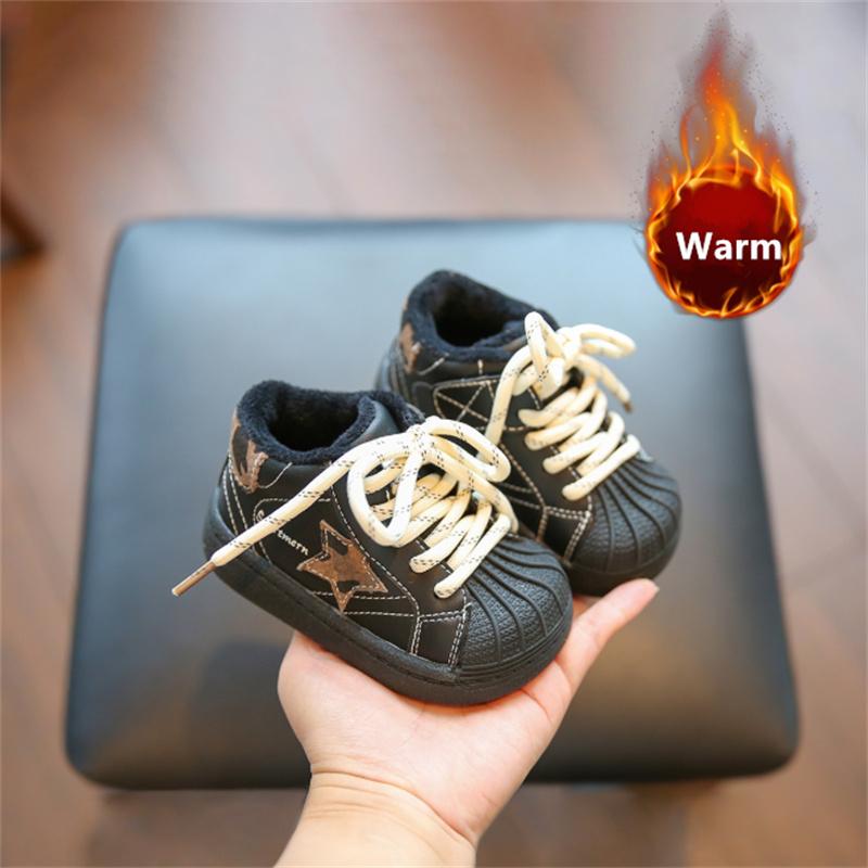 New Winter Baby Shoes Leather Short Fur Star Toddler Kids Shoe Soft Sole Outdoor Tennis Fashion Little Baby Boys Sneakers 25 чорний
New Winter Baby Shoes Leather Short Fur Star Toddler Kids Shoe Soft Sole Outdoor Tennis Fashion Little Baby Boys Sneakers 25 чорний