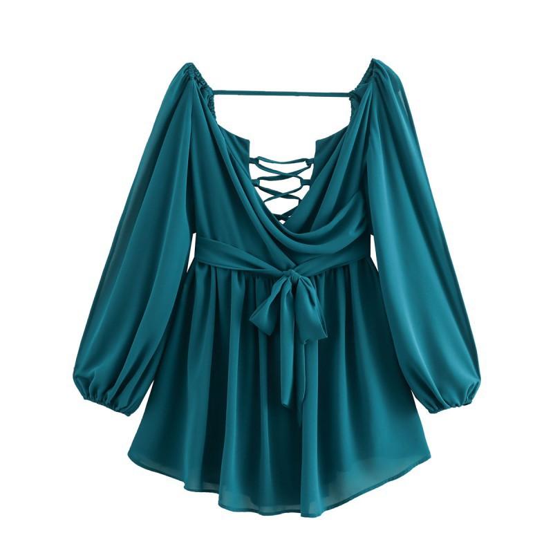 European American Women s Clothing Summer French Sexy Backless Lace Short Dress L синій
European American Women s Clothing Summer French Sexy Backless Lace Short Dress L синій