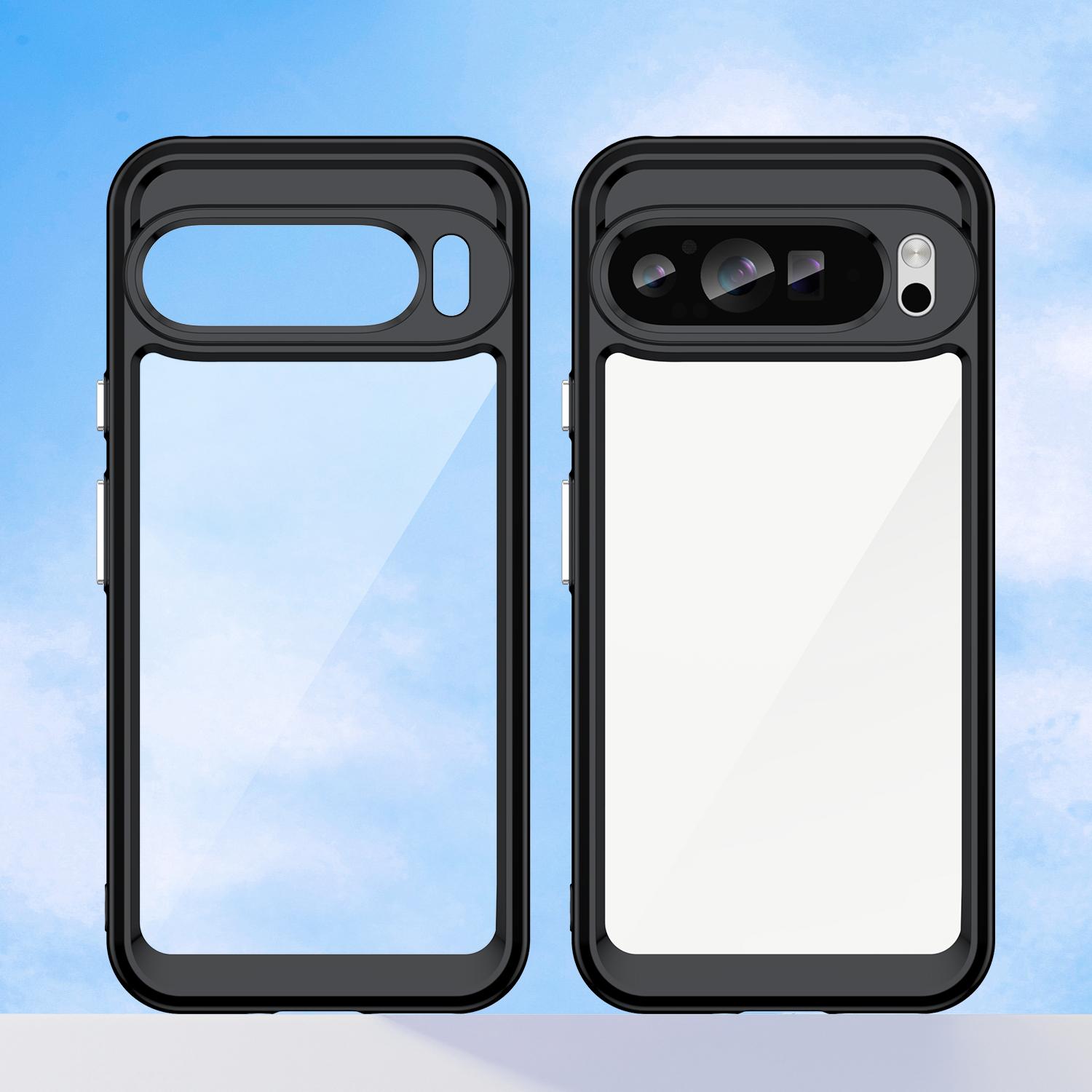 Для Google Pixel 9 Pro XL Прозорий чохол для телефону TPU Frame Акрилова задня кришка Black
Для Google Pixel 9 Pro XL Прозорий чохол для телефону TPU Frame Акрилова задня кришка Black