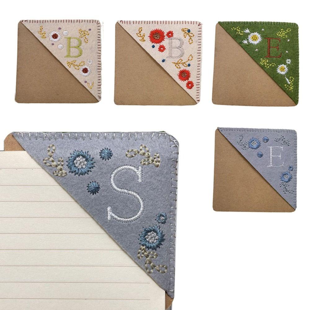 4Pcs 4 Styles Hand Embroidered Corner Bookmark Four Seasons Triangle Label Bookmarks for Girls Ages Style D
4Pcs 4 Styles Hand Embroidered Corner Bookmark Four Seasons Triangle Label Bookmarks for Girls Ages Style D