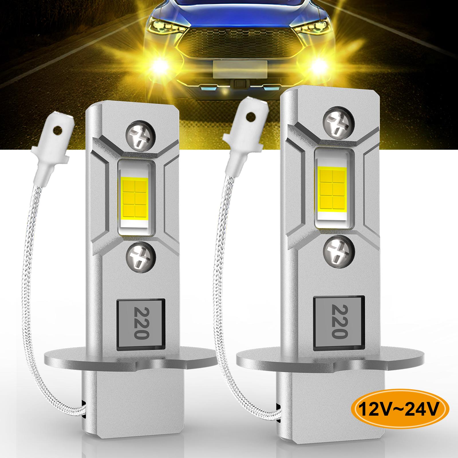 1pcs 2Pcs H3 LED Headlight Bulb Canbus No Fan High Beam 6500K White 3000K Yellow Car truck LED Fog Light Driving Lamp DRL 12V -24V 12V-24V&H3
1pcs 2Pcs H3 LED Headlight Bulb Canbus No Fan High Beam 6500K White 3000K Yellow Car truck LED Fog Light Driving Lamp DRL 12V -24V 12V-24V&H3