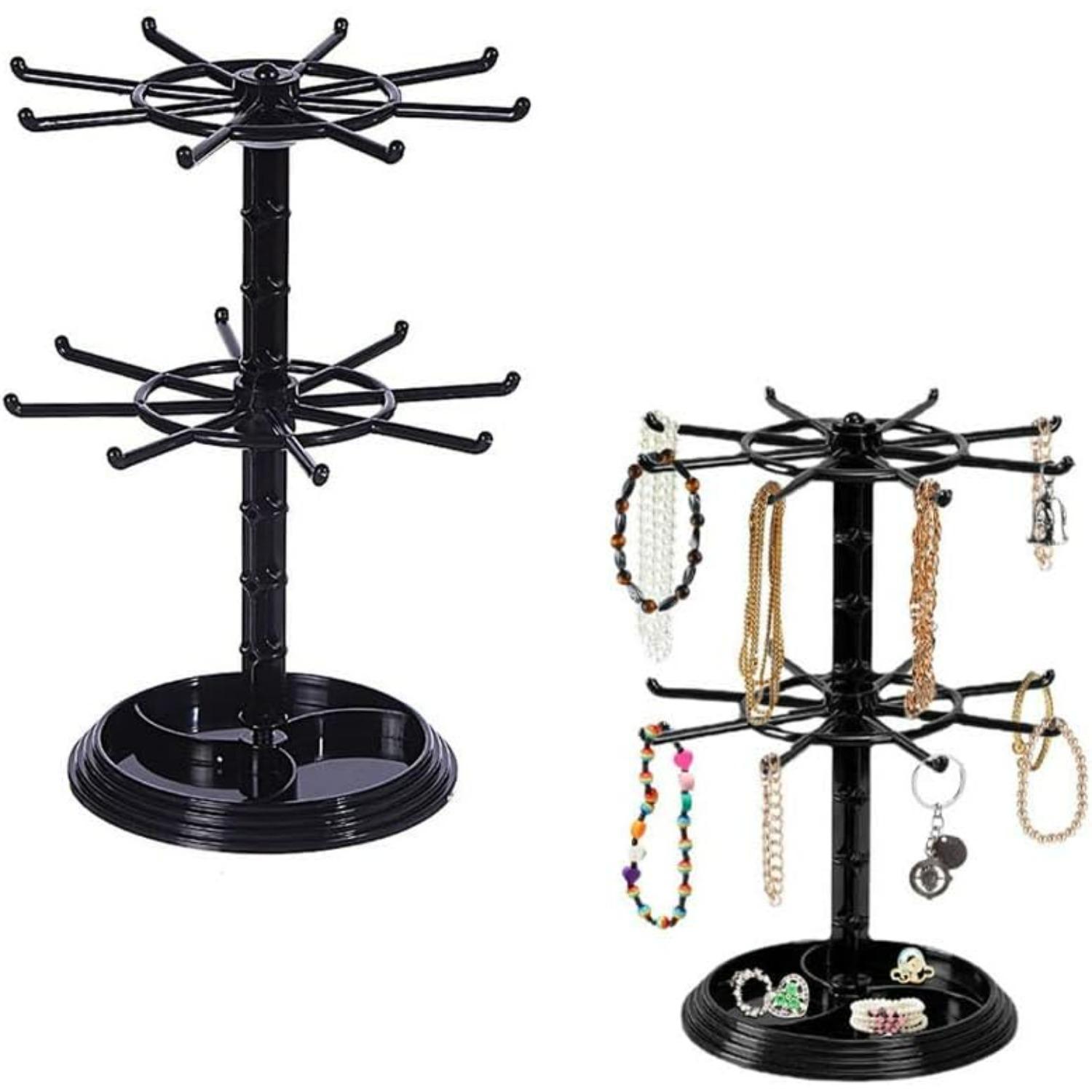 Rotating Jewelry Display Stand, Necklace Holder Rack Fashion Counter Jewelry Tree Stand, Keychain Display Earring Holder Ring Bracelets Organizer чёрный
Rotating Jewelry Display Stand, Necklace Holder Rack Fashion Counter Jewelry Tree Stand, Keychain Display Earring Holder Ring Bracelets Organizer чёрный
