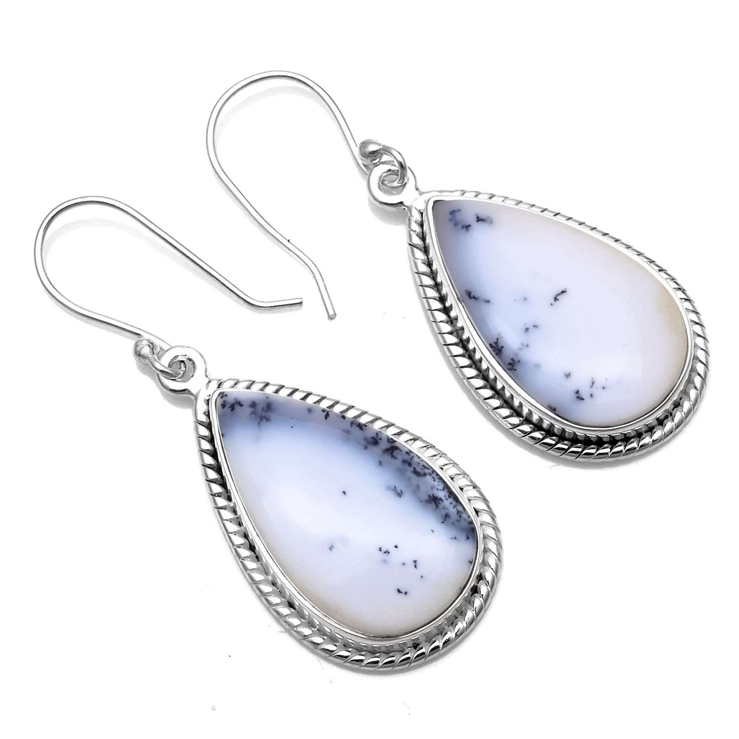 Dendrite Opal Gemstone Earrings Solid 925 Sterling Silver Handmade Earrings Jewelry Gift For Women And Girls E-1166
Dendrite Opal Gemstone Earrings Solid 925 Sterling Silver Handmade Earrings Jewelry Gift For Women And Girls E-1166