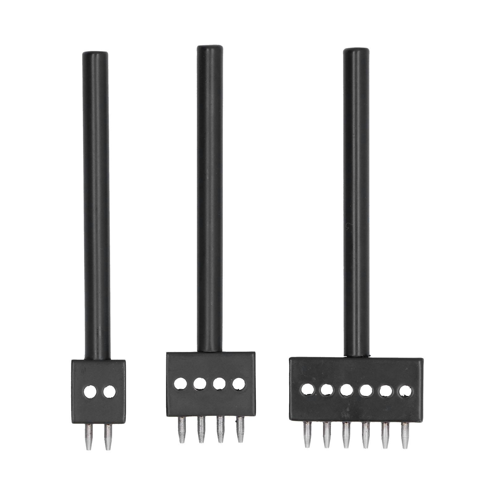 3Pcs Leather Perforated Tool Black Tooth Durable Quick Easy DIY Leather Craft Tool Kits6mm
3Pcs Leather Perforated Tool Black Tooth Durable Quick Easy DIY Leather Craft Tool Kits6mm