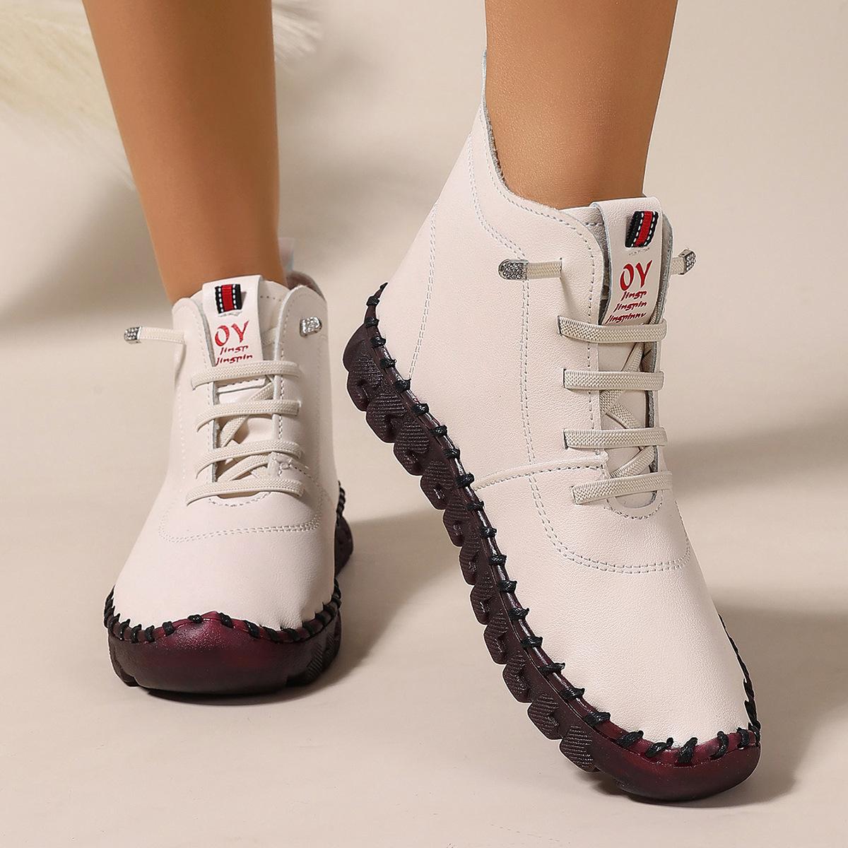 Cotton shoes hand-stitched beef tendon soft sole Velcro European and American casual velvet thickened warm mother shoes 43
Cotton shoes hand-stitched beef tendon soft sole Velcro European and American casual velvet thickened warm mother shoes 43