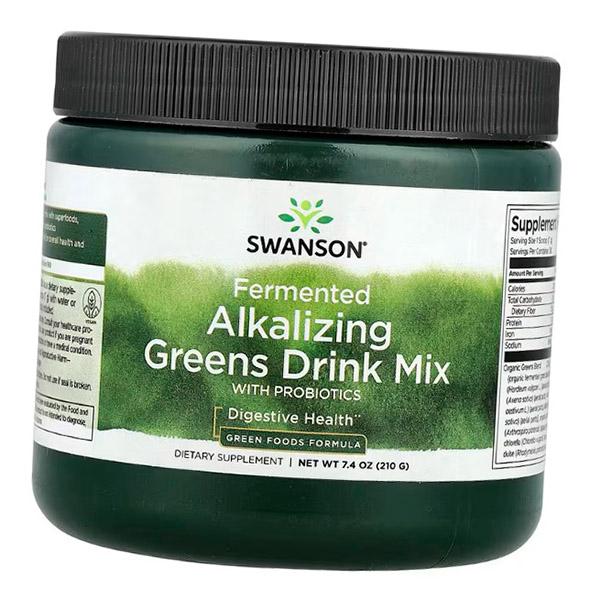 Смесь для пищеварения, Fermented Alkalizing Greens Drink Mix with Probiotics, Swanson 210г (71280357) 210g
Смесь для пищеварения, Fermented Alkalizing Greens Drink Mix with Probiotics, Swanson 210г (71280357) 210g