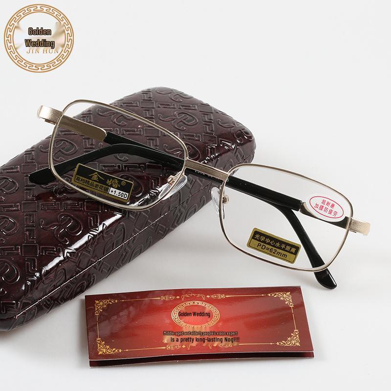 Golden Wedding Unisex Full-Frame Ultralight Presbyopic Reading Glasses 2602 +4.00
Golden Wedding Unisex Full-Frame Ultralight Presbyopic Reading Glasses 2602 +4.00