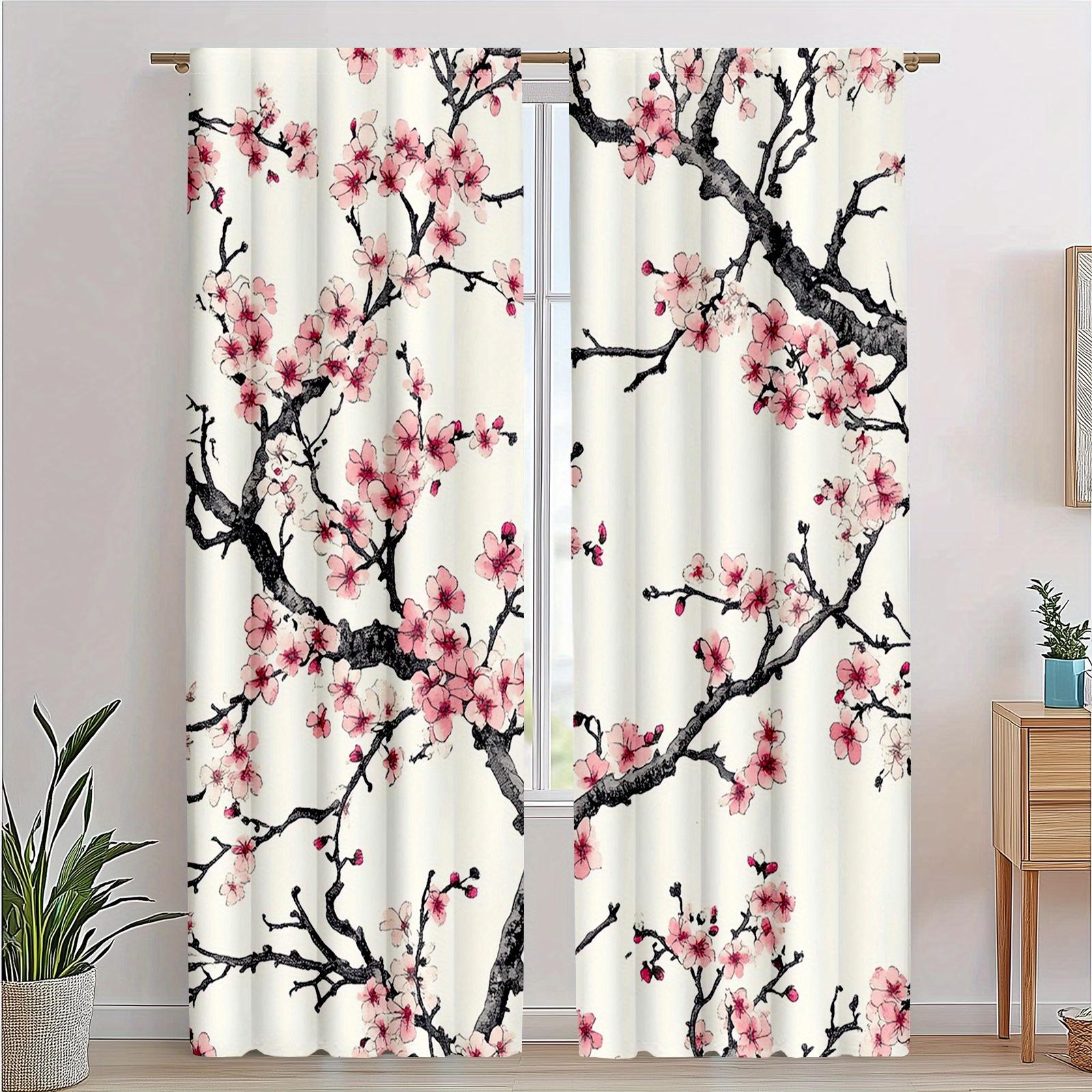 2 шт. шторы с принтом японской вишни и вишневых веток, полиэстеровая ткань, подходят для спальни, гостиной 53x116cm &2pc
2 шт. шторы с принтом японской вишни и вишневых веток, полиэстеровая ткань, подходят для спальни, гостиной 53x116cm &2pc