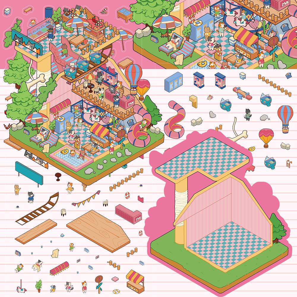 3PCS Cat and Dog Park Miniature Scene Stickers Aesthetic Nostalgia Fashion Harajuku Cafe Decompression Streetwear Stickers
3PCS Cat and Dog Park Miniature Scene Stickers Aesthetic Nostalgia Fashion Harajuku Cafe Decompression Streetwear Stickers