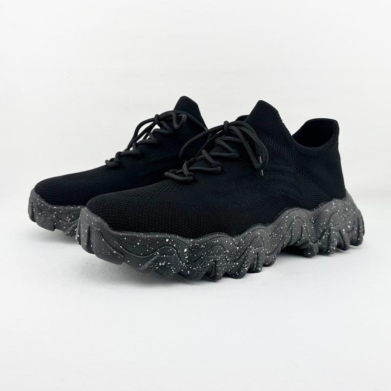 Couple breathable lace-up fly-woven socks shoes fashion trend casual sports shoes men s outdoor platform shoes 36
Couple breathable lace-up fly-woven socks shoes fashion trend casual sports shoes men s outdoor platform shoes 36