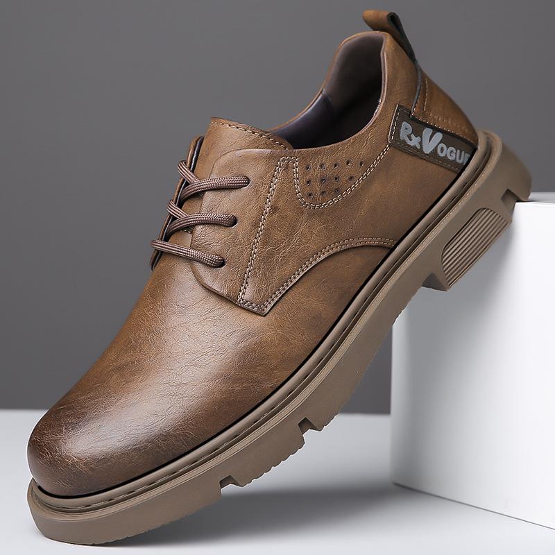 2025 autumn new men s trend casual low-top leather shoes versatile short boots tooling shoes retro British style men s shoes 38 коричневый
2025 autumn new men s trend casual low-top leather shoes versatile short boots tooling shoes retro British style men s shoes 38 коричневый