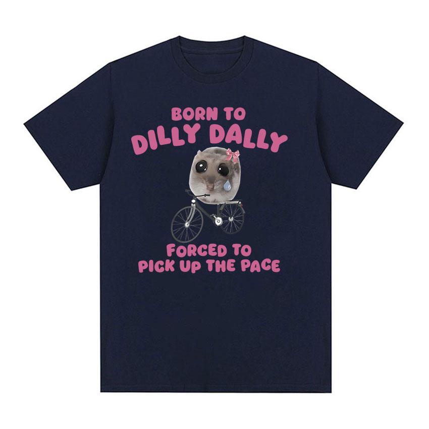 Born To Dilly Dally Sad Hamster Забавные мем-футболки для мужчин и женщин, модная футболка с круглым вырезом и коротким рукавом, повседневная хлопковая футболка большого размера S чёрный
Born To Dilly Dally Sad Hamster Забавные мем-футболки для мужчин и женщин, модная футболка с круглым вырезом и коротким рукавом, повседневная хлопковая футболка большого размера S чёрный