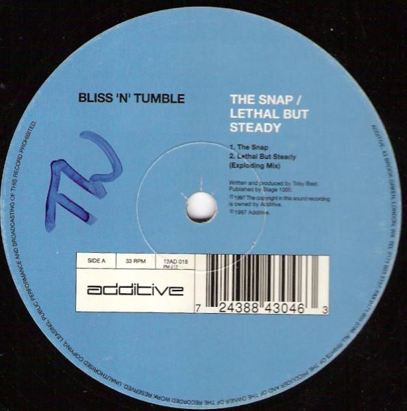 12inch Record BLISS N TUMBLE - The Snap / Lethal But Steady 12AD018 Additive 1997 UK Dance & Electronica Used
12inch Record BLISS N TUMBLE - The Snap / Lethal But Steady 12AD018 Additive 1997 UK Dance & Electronica Used