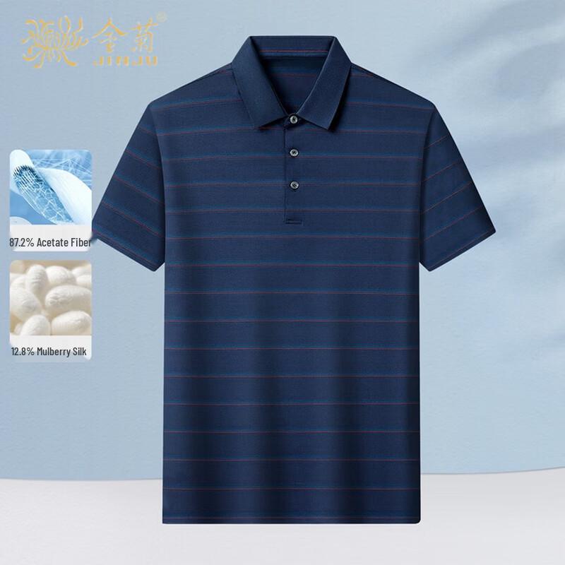 Jinjü Men s Silk Blend Wrinkle-Free Polo T-Shirt 180
Jinjü Men s Silk Blend Wrinkle-Free Polo T-Shirt 180