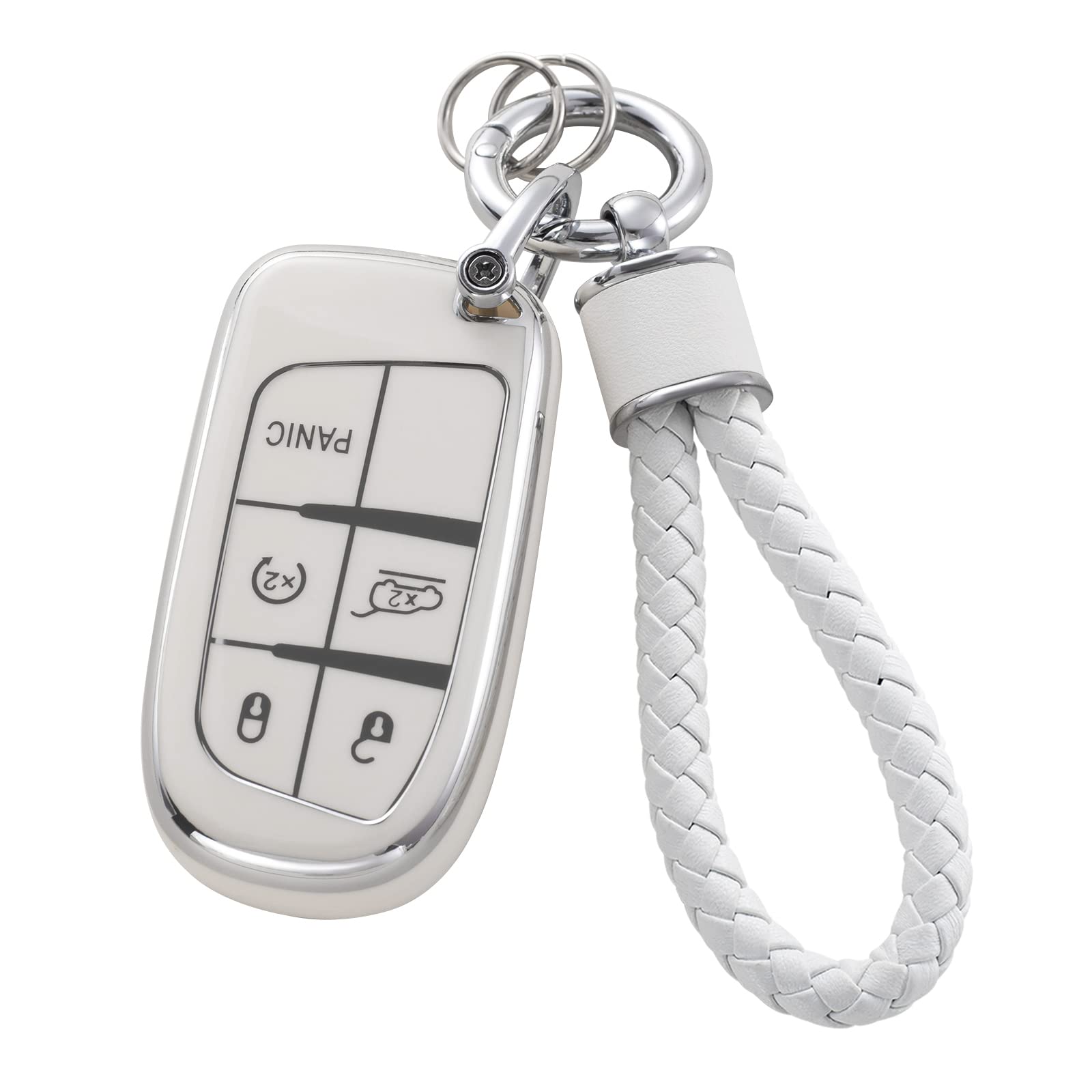 YO&YOYE Чехол для ключа-брелока Jeep с цепочкой для ключей, мягкий ТПУ чехол для ключа, защитный для for jeep a
YO&YOYE Чехол для ключа-брелока Jeep с цепочкой для ключей, мягкий ТПУ чехол для ключа, защитный для for jeep a