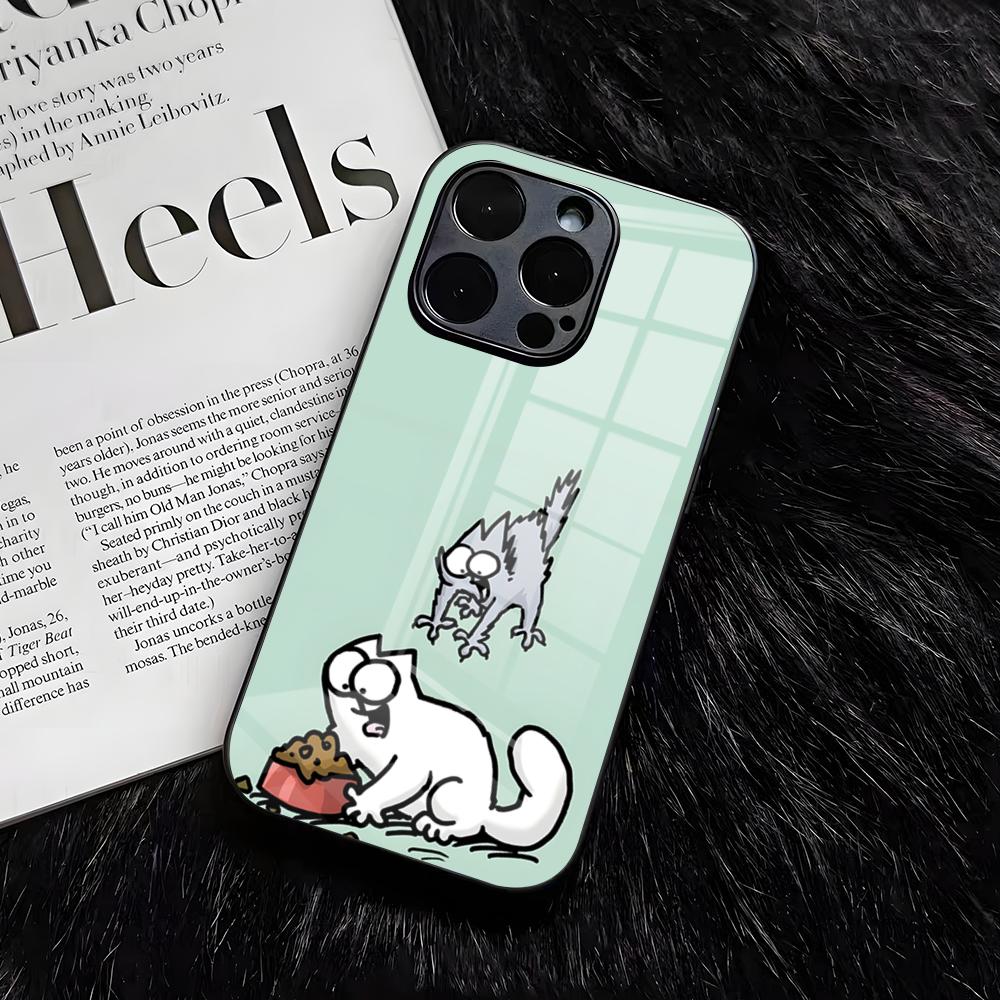 S-SIMONSE-C-CAT Phone Case For IPhone 17 Air 16 E Pro Max 15 14 13 Mini 12 Pro 11 Max Plus Black Glass Cover iPhone 16 Pro
S-SIMONSE-C-CAT Phone Case For IPhone 17 Air 16 E Pro Max 15 14 13 Mini 12 Pro 11 Max Plus Black Glass Cover iPhone 16 Pro
