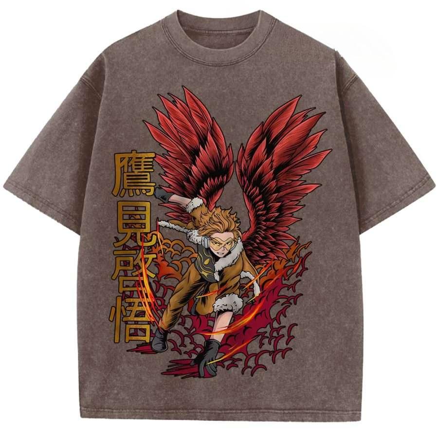 Anime My Hero Academia Takami Keigo Hawks Graphic T Shirt Men Women Clothing Oversized Tshirt Washed Cotton Tee Harajuku T-shirt XXL коричневий
Anime My Hero Academia Takami Keigo Hawks Graphic T Shirt Men Women Clothing Oversized Tshirt Washed Cotton Tee Harajuku T-shirt XXL коричневий