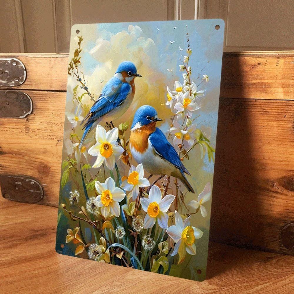 1 piece: Spring Bluebird and Daffodil Tin Wall Hanging Plaque, Living Room, Kitchen, Garden Wall Decoration, Natural Style Home (as the picture,20x30cm)
1 piece: Spring Bluebird and Daffodil Tin Wall Hanging Plaque, Living Room, Kitchen, Garden Wall Decoration, Natural Style Home (as the picture,20x30cm)