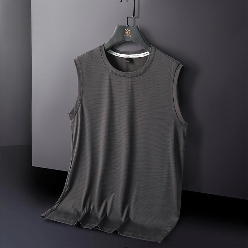 Быстросохнущий свободный цельный летний спортивный жилет без рукавов с короткими рукавами для мужчин из ледяного шелка, баскетбольный топ, фитнес-костюм для бега 5XL темно-серого
Быстросохнущий свободный цельный летний спортивный жилет без рукавов с короткими рукавами для мужчин из ледяного шелка, баскетбольный топ, фитнес-костюм для бега 5XL темно-серого