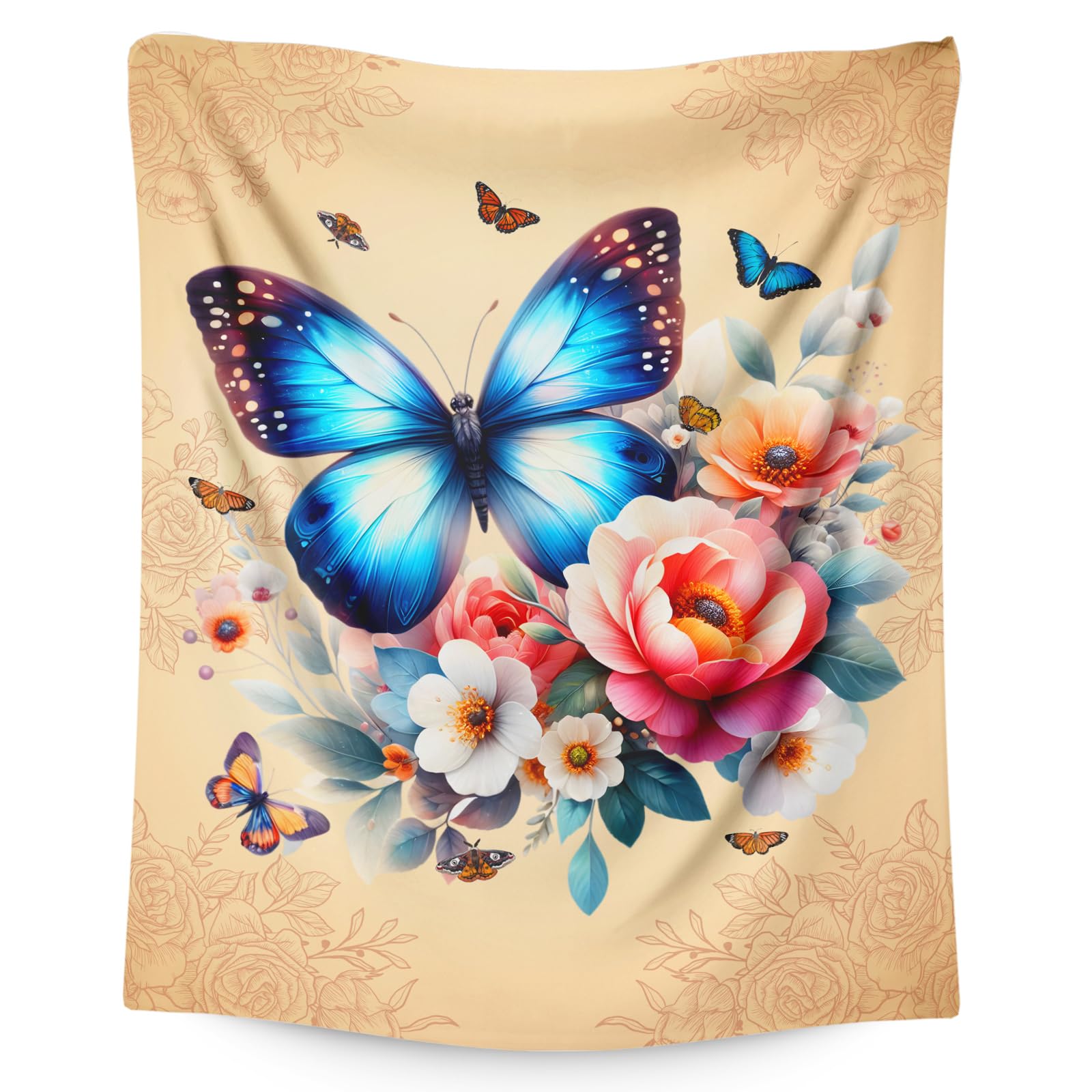 Ultra Soft Butterfly Theme Blanket Soft Warm Plush Fleece Flannel Butterflies Throw Blanket for Travel, Airplane, Bed, Couch,Car 75x90cm
Ultra Soft Butterfly Theme Blanket Soft Warm Plush Fleece Flannel Butterflies Throw Blanket for Travel, Airplane, Bed, Couch,Car 75x90cm