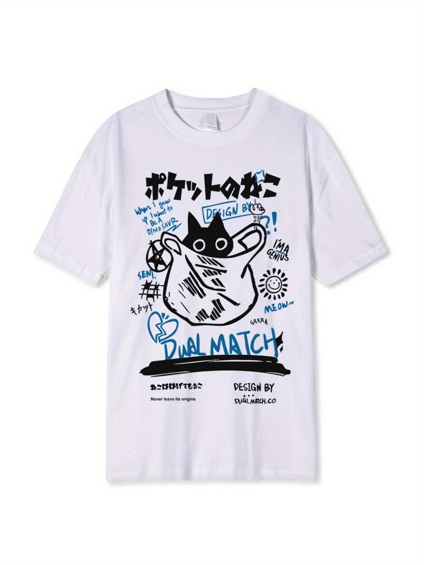 Summer Adult Men Largesized Japanese Harajuku Style Tshirt Fun Cat Chinese Character Prints Street Trend Shortsleeved Casual 3XL
Summer Adult Men Largesized Japanese Harajuku Style Tshirt Fun Cat Chinese Character Prints Street Trend Shortsleeved Casual 3XL
