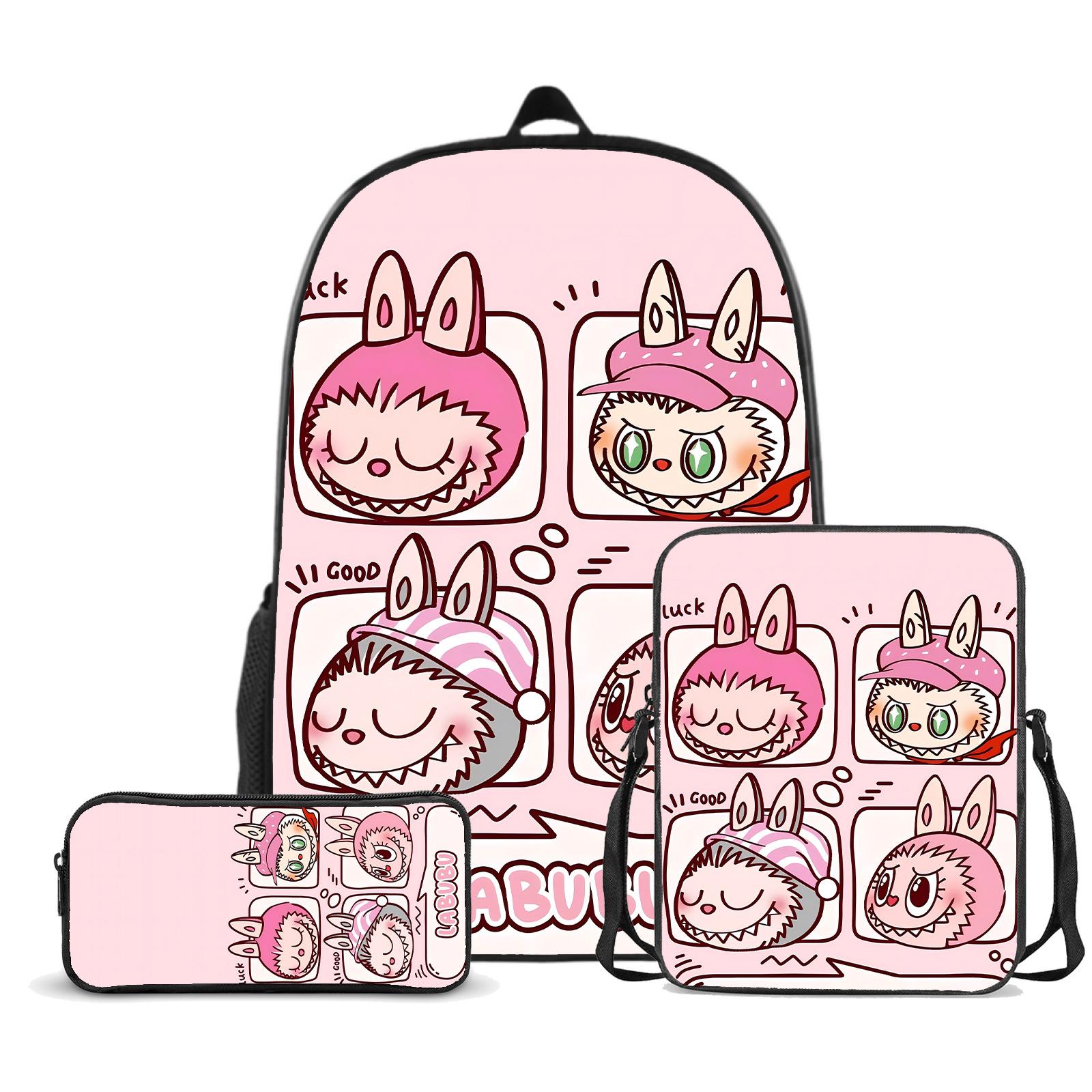 Школьный рюкзак Labu из трех частей большой вместимости для учеников начальной и средней школы, мужской и женский мультяшный рюкзак schoolbag
Школьный рюкзак Labu из трех частей большой вместимости для учеников начальной и средней школы, мужской и женский мультяшный рюкзак schoolbag