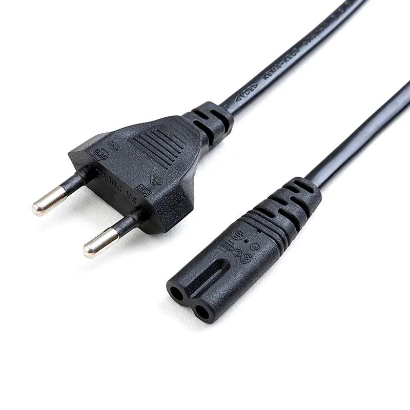 AC Power Cord 2pin IEC C7 Figure 8 Cable 1.5m EU AU UK US Power Plug For Dell LG Asus Samsung Notebook TV Printer Xbox One X PS4 чорний
AC Power Cord 2pin IEC C7 Figure 8 Cable 1.5m EU AU UK US Power Plug For Dell LG Asus Samsung Notebook TV Printer Xbox One X PS4 чорний