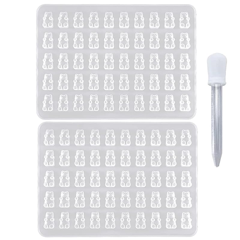 Mr. Bear silicone mold 2 pieces epoxy resin uv resin clay Cutting die translucent DIY handmade materials 50 cavities with pipette
Mr. Bear silicone mold 2 pieces epoxy resin uv resin clay Cutting die translucent DIY handmade materials 50 cavities with pipette