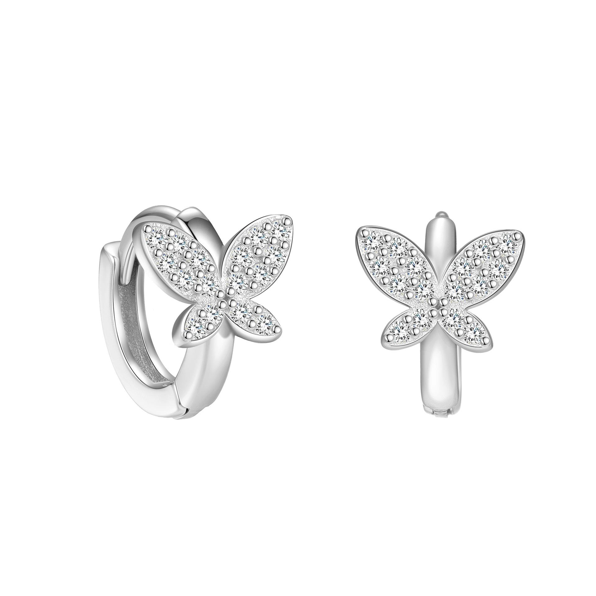 Women s S925 Sterling Silver Zircon Butterfly Earrings Fashionable Exquisite Party Wedding Jewelry Ear Accessory срібний
Women s S925 Sterling Silver Zircon Butterfly Earrings Fashionable Exquisite Party Wedding Jewelry Ear Accessory срібний