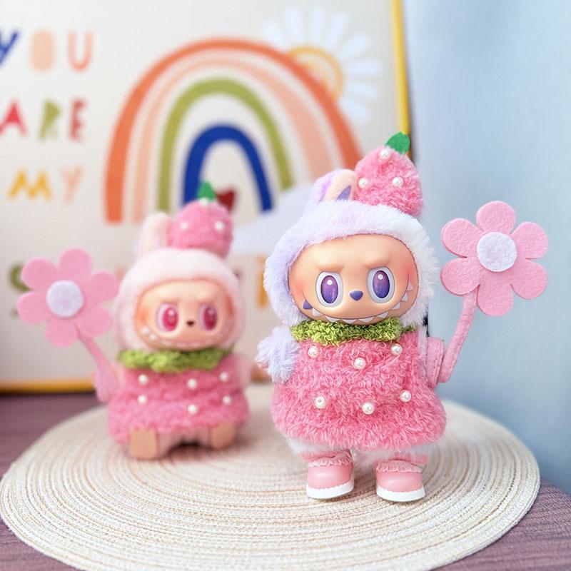 Only Clothes, First, Second, and Third Generations, Labubu Clothes, Labubu Decorations, Baby Sitting Clothes, Peach Blossom Powder, Strawberry Set 4pcs
Only Clothes, First, Second, and Third Generations, Labubu Clothes, Labubu Decorations, Baby Sitting Clothes, Peach Blossom Powder, Strawberry Set 4pcs