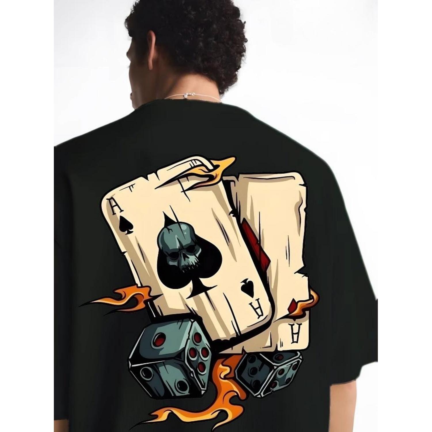 American Streetwear Brand Poker Cartoon Print Short-sleeved Men s and Women s Retro Street Short-sleeved T-shirts, Pure Cotton XXXXXL чорний
American Streetwear Brand Poker Cartoon Print Short-sleeved Men s and Women s Retro Street Short-sleeved T-shirts, Pure Cotton XXXXXL чорний