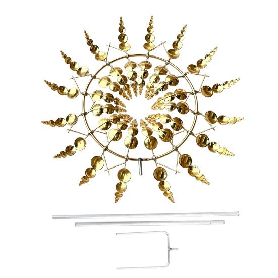 Kinetic Wind Spinner Colorful Metal Wind-Driven Kinetic Spinner Outdoor Kinetic Wind Sculpture Assembly Required for Garden Backyard Lawn
Kinetic Wind Spinner Colorful Metal Wind-Driven Kinetic Spinner Outdoor Kinetic Wind Sculpture Assembly Required for Garden Backyard Lawn