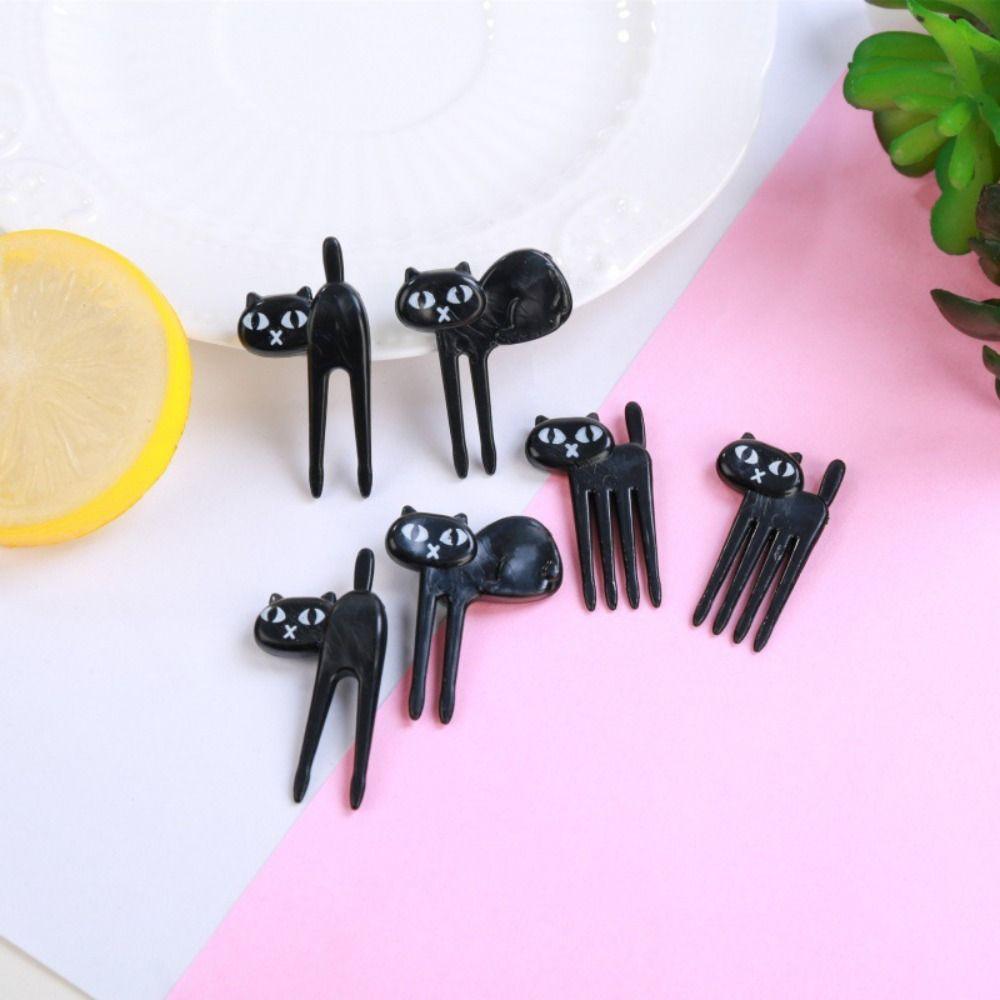 18PCS Creative Fruit Toothpick Plastic Dessert Fork Cartoon Black Cat Fruit Fork Home 18PCS
18PCS Creative Fruit Toothpick Plastic Dessert Fork Cartoon Black Cat Fruit Fork Home 18PCS