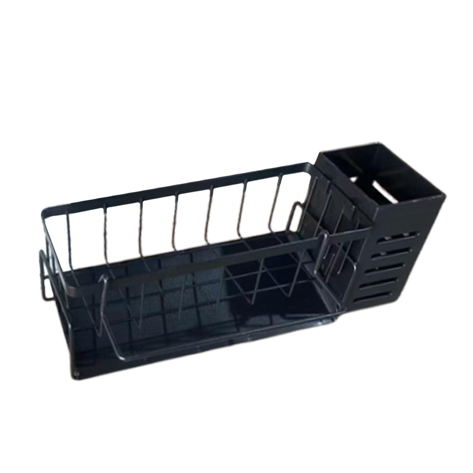 Kitchen Sink Organizer Sponge Holder Kitchen Gadget with Chopstick Holder Drainer Rack for Restaurant Washroom Counter Cafe чёрный
Kitchen Sink Organizer Sponge Holder Kitchen Gadget with Chopstick Holder Drainer Rack for Restaurant Washroom Counter Cafe чёрный