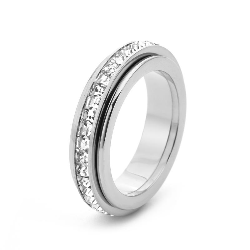 5MM Square CZ Rotatable Ring, Double Circle Spin Ring for Women Men, Starry Style Couple Band No. 5 серебряный
5MM Square CZ Rotatable Ring, Double Circle Spin Ring for Women Men, Starry Style Couple Band No. 5 серебряный