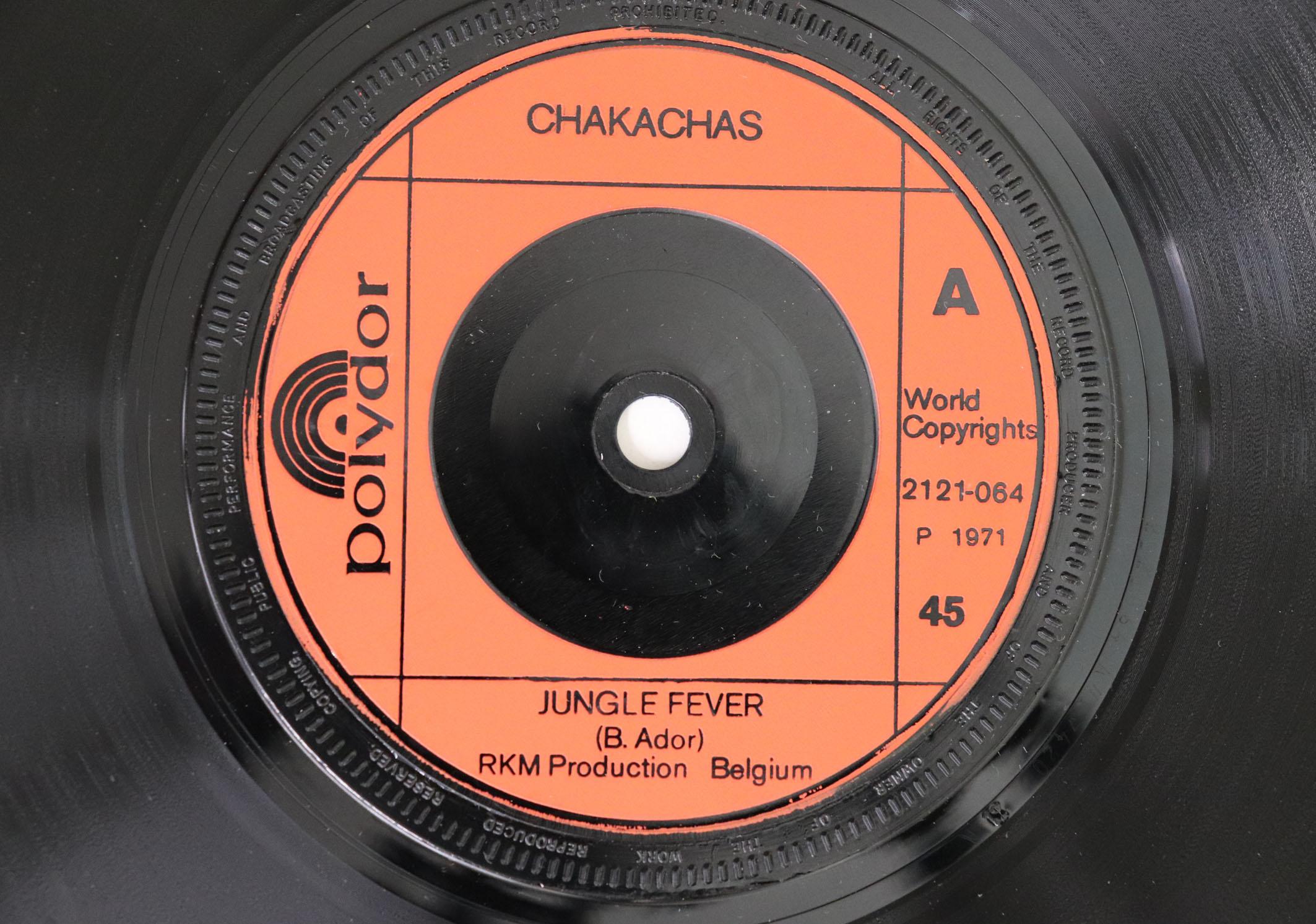 7-дюймова платівка CHAKACHAS - Jungle Fever / Cha Ka Cha 2121064 POLYDOR 1972 UK Soul/Funk Вживана
7-дюймова платівка CHAKACHAS - Jungle Fever / Cha Ka Cha 2121064 POLYDOR 1972 UK Soul/Funk Вживана