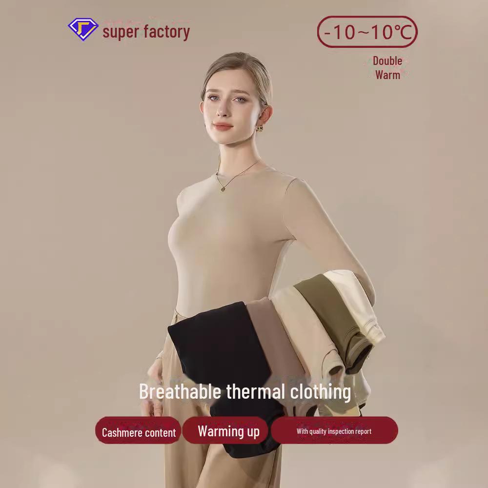 Meiyabi Women s Cashmere Warm Bottoming Shirt - German Cashmere, Antibacterial, Autumn/Winter Innerwear, Tencel Fabric, A-Class Quality. S/80-100 lbs
Meiyabi Women s Cashmere Warm Bottoming Shirt - German Cashmere, Antibacterial, Autumn/Winter Innerwear, Tencel Fabric, A-Class Quality. S/80-100 lbs