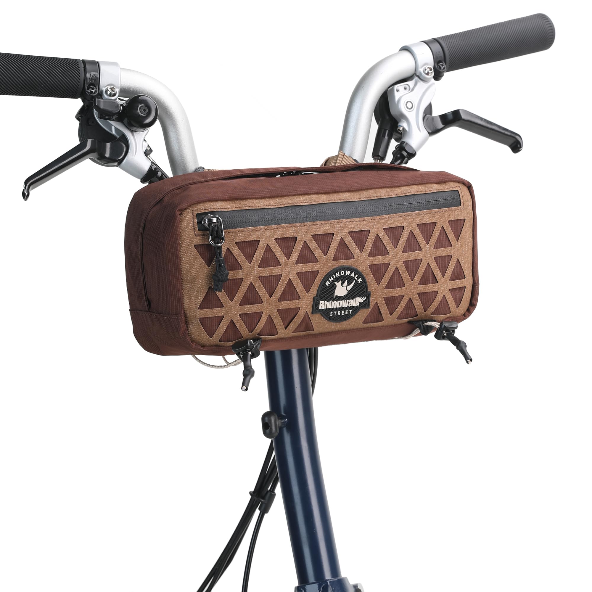 Rhinowalk Bicycle Handlebar Bag, Front Bag, Frame Storage, Mountain Bike, Commuter Shoulder Bag, Professional Cycling Accessory - Brown
Rhinowalk Bicycle Handlebar Bag, Front Bag, Frame Storage, Mountain Bike, Commuter Shoulder Bag, Professional Cycling Accessory - Brown